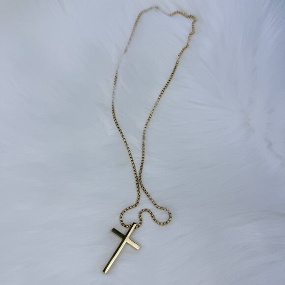 New Stainless Steel Cross Pendant Chain Necklace for Man and Woman/23 inch - Picture 8 of 12